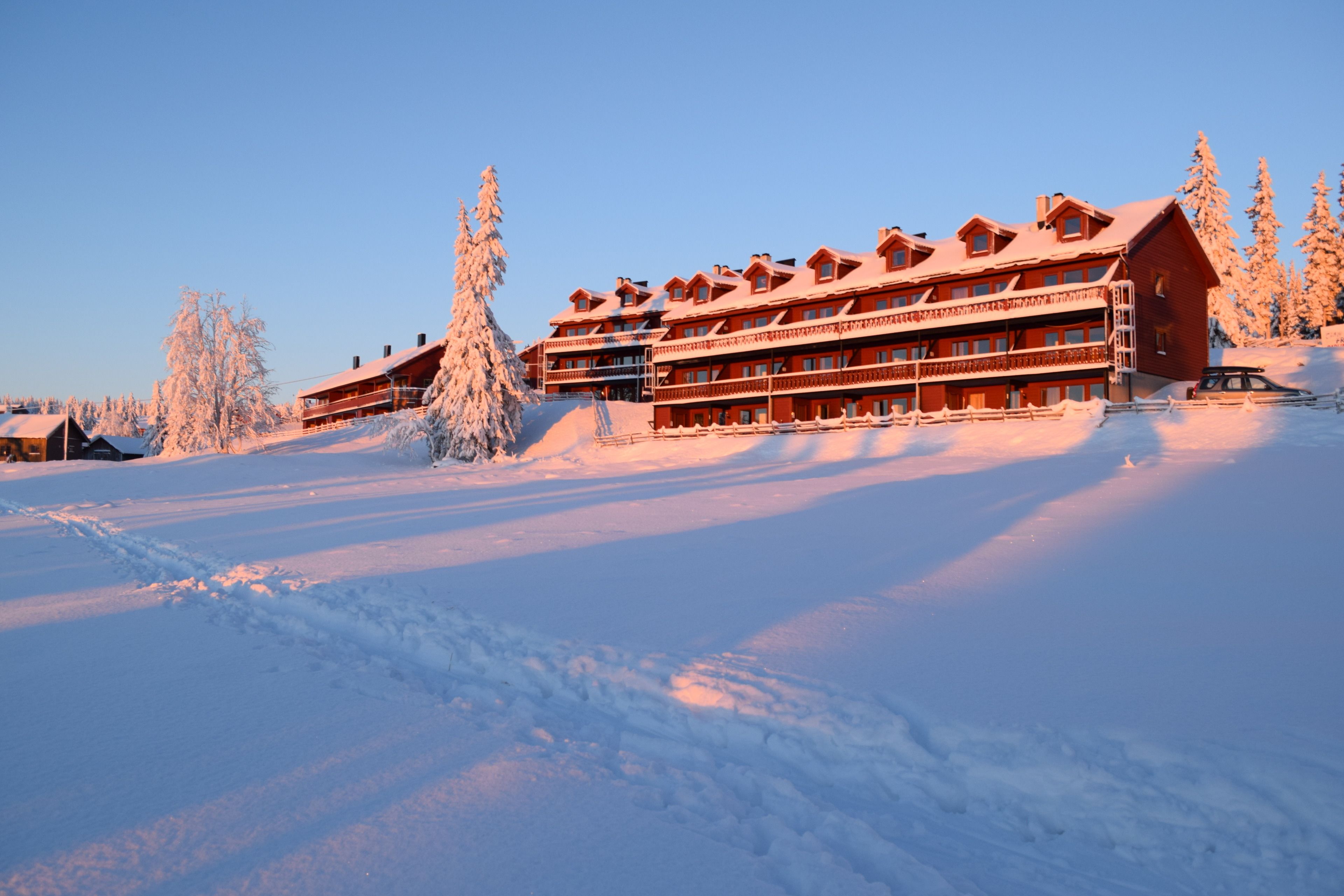 Majoituspaikan julkisivu