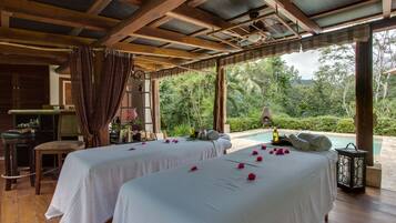 Hot stone massages, deep-tissue massages, Swedish massages, facials