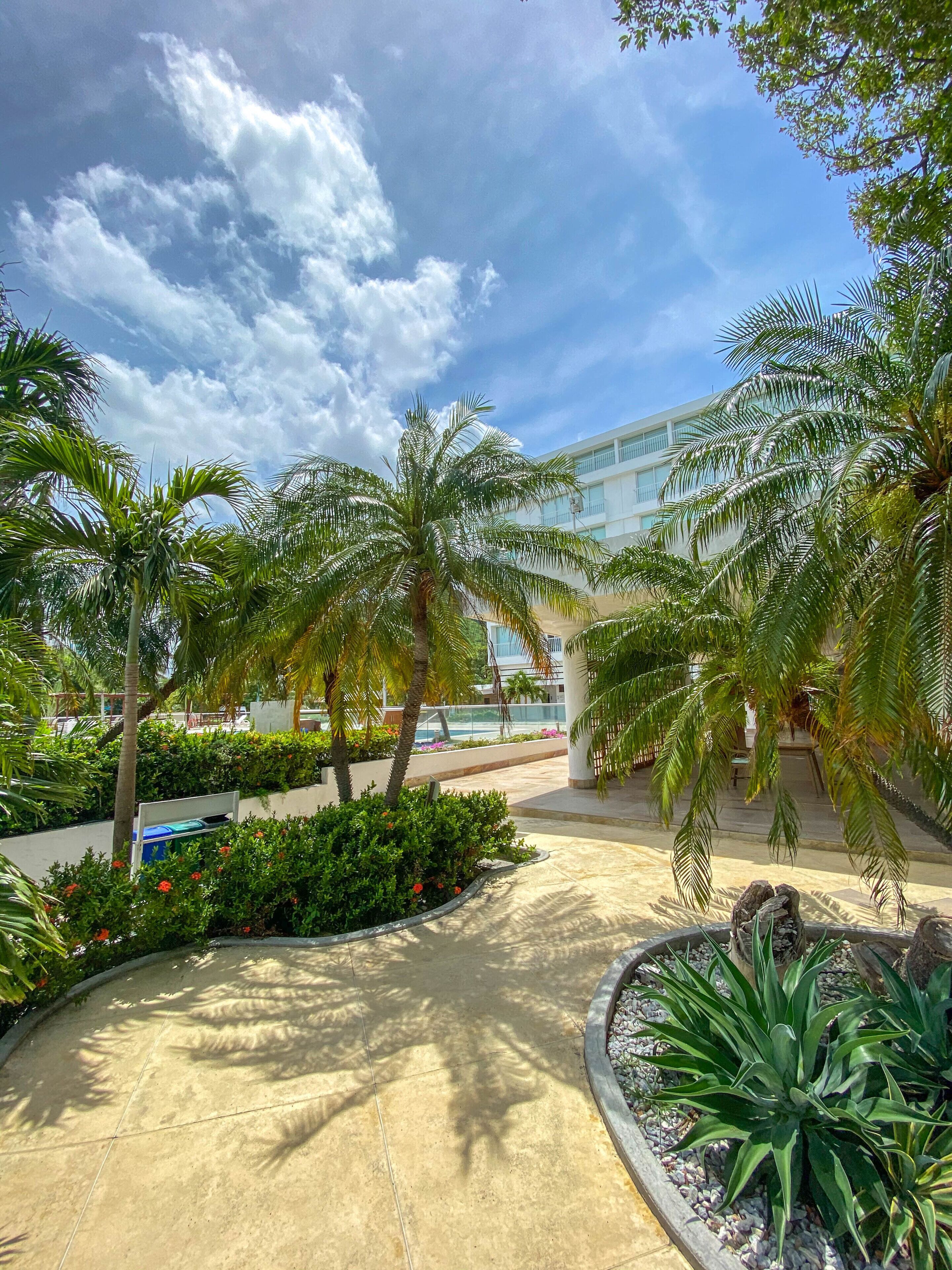 Breakfast, lunch, dinner served; beach views
