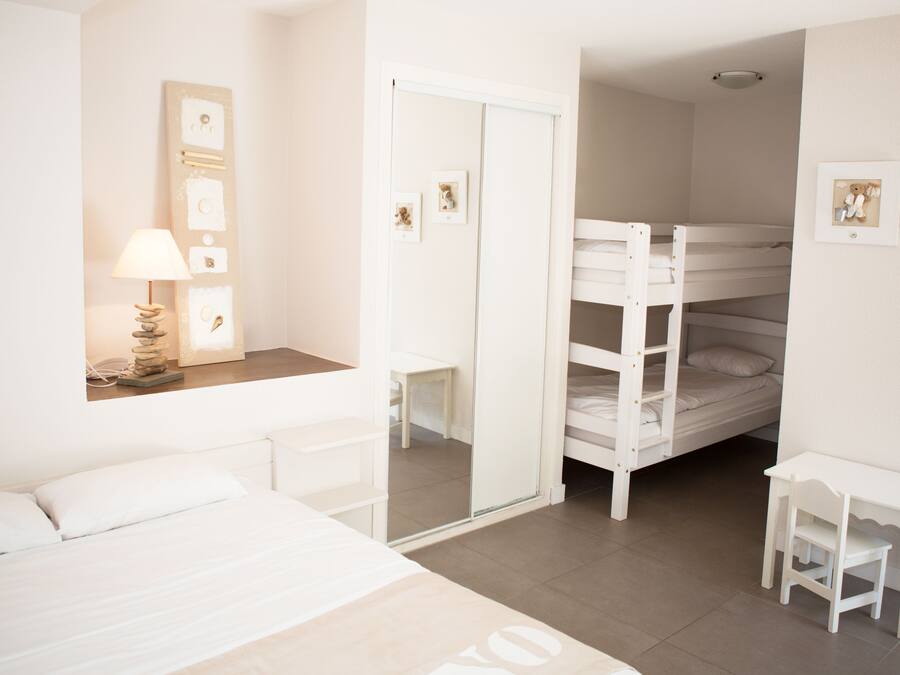 Quadruple Room | Select Comfort beds, desk, blackout drapes, soundproofing
