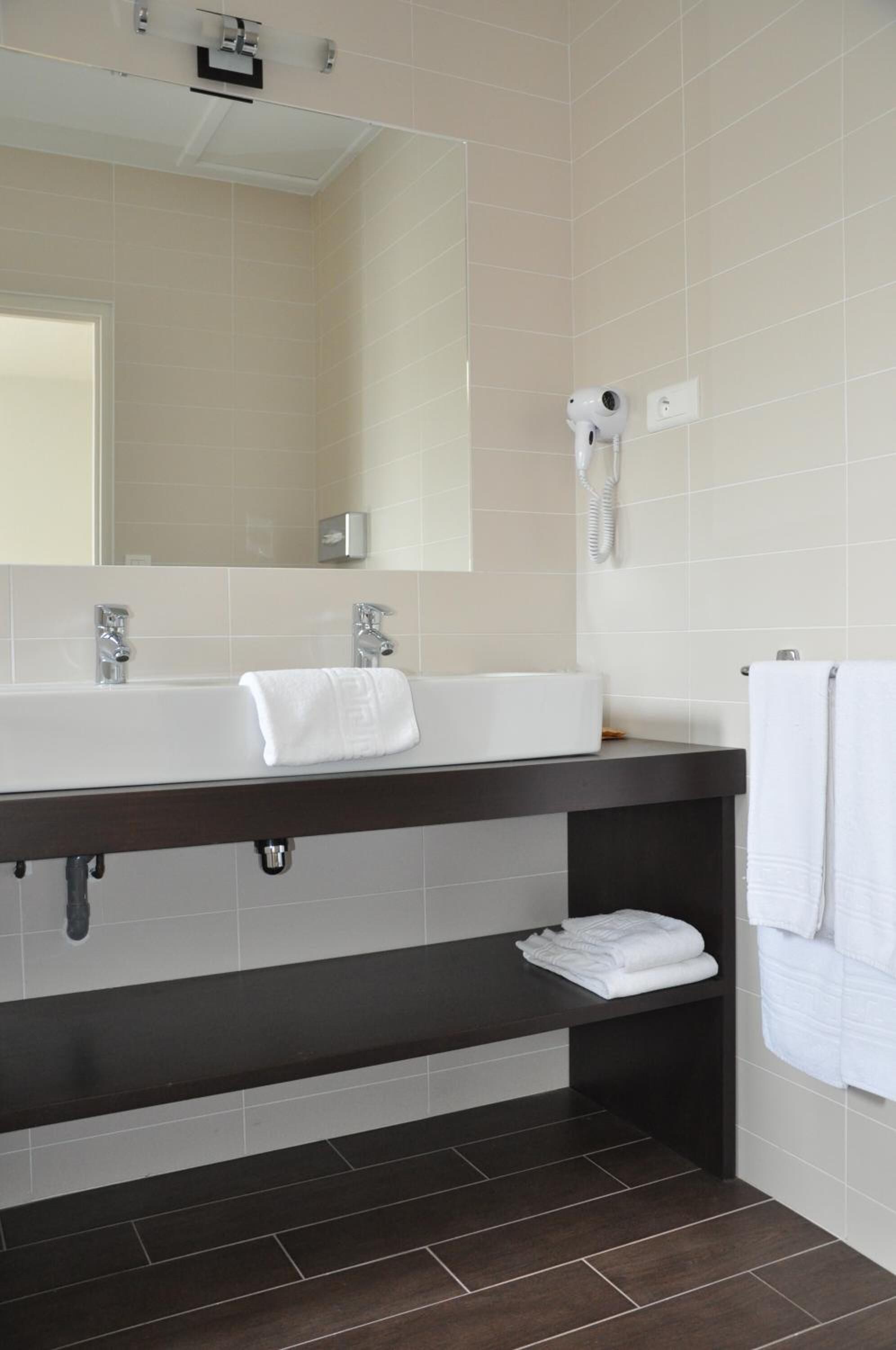 free toiletries, hair dryer, towels, soap