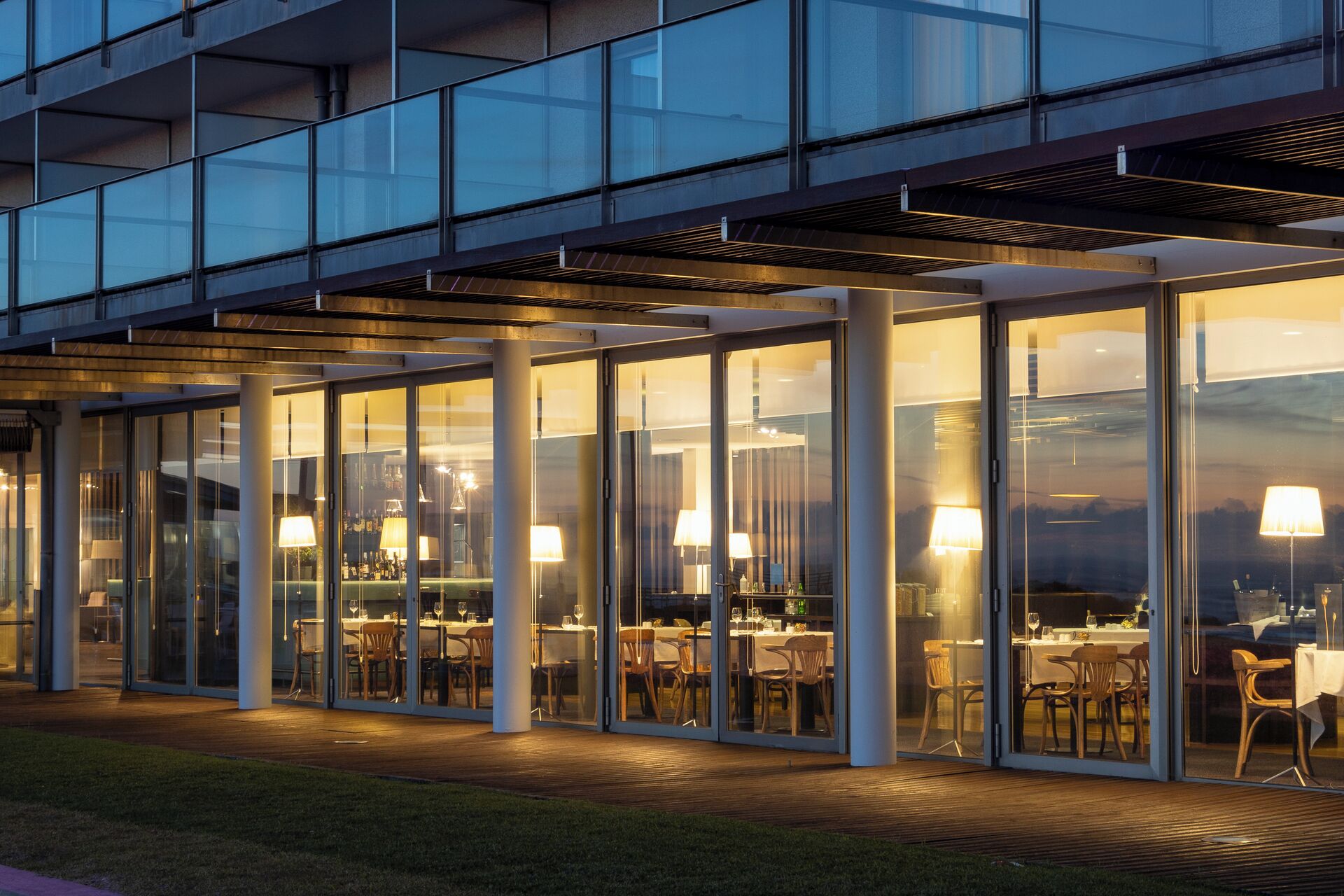 Front of property - evening/night