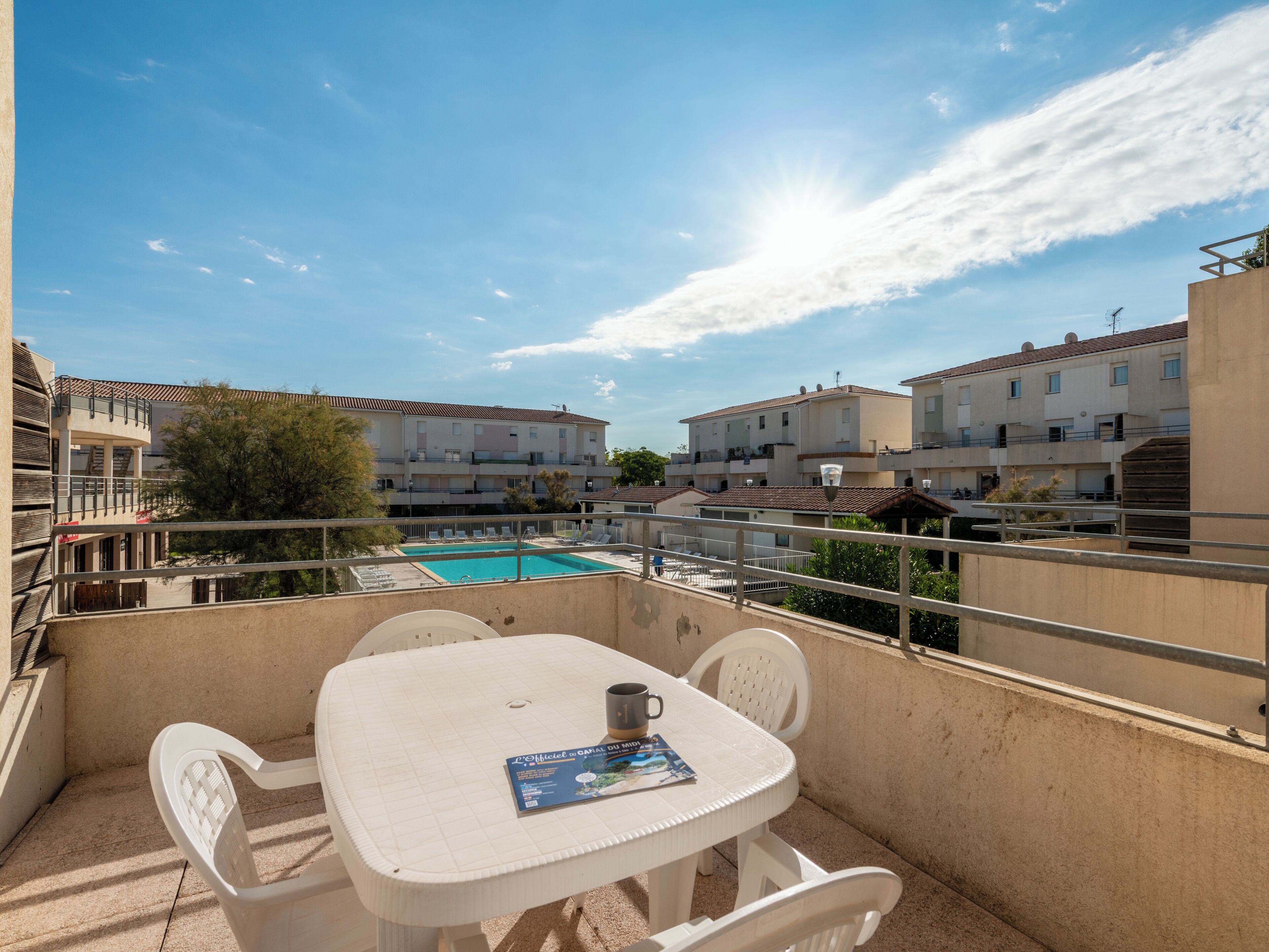 Appartement 1 chambre , climatisé, Vue piscine 4 personnes | Terrasse/Patio