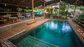 Indoor pool, outdoor pool