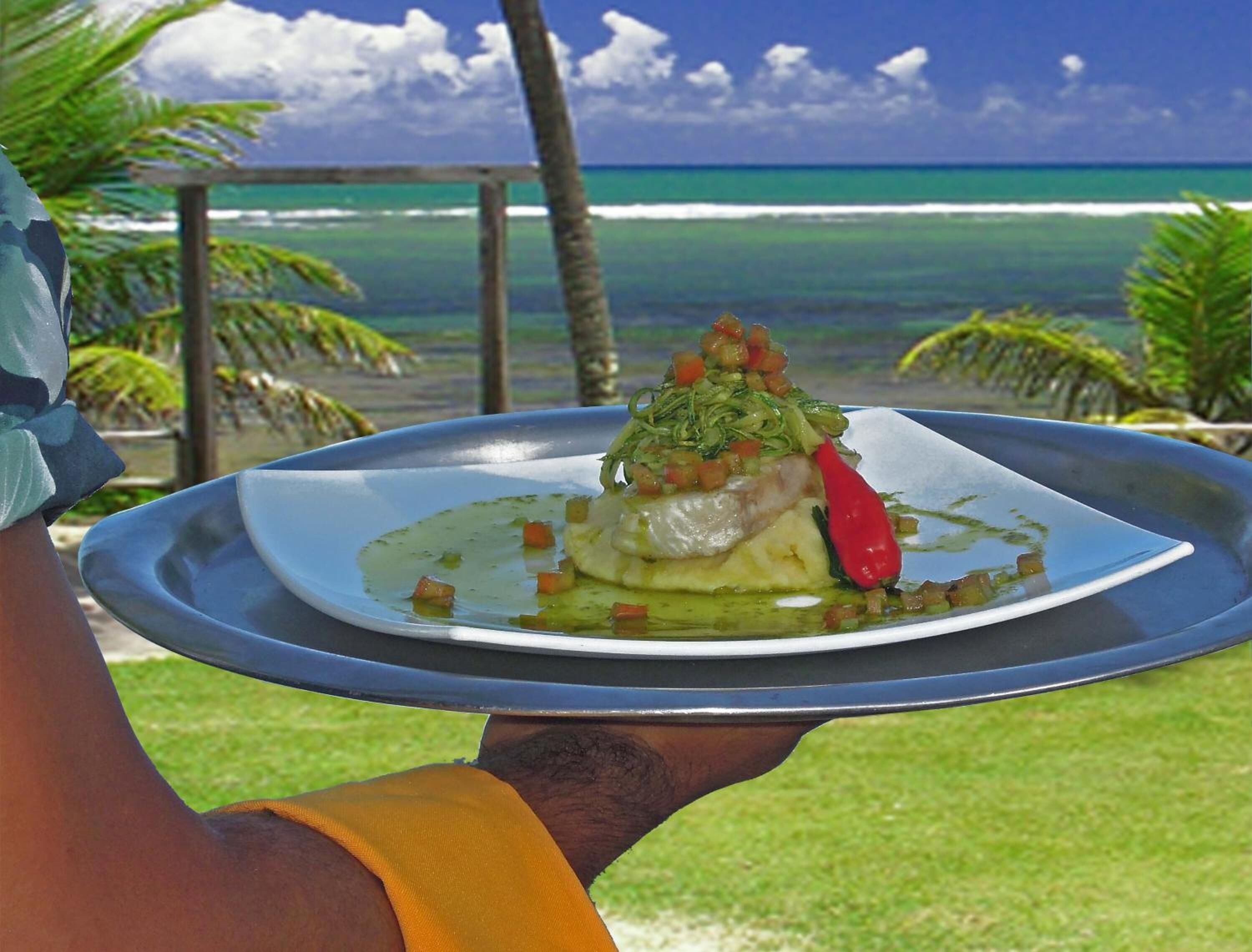 breakfast, lunch and dinner served