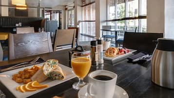 Daily cooked-to-order breakfast for a fee