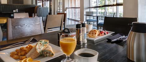 Daily cooked-to-order breakfast for a fee