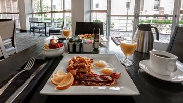 Daily cooked-to-order breakfast for a fee