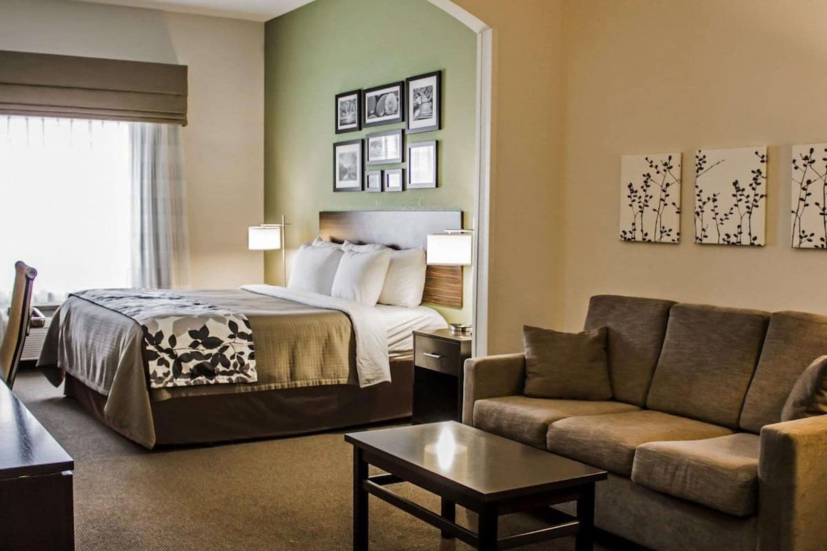 suite, 1 king bed, accessible, non smoking | in-room safe, desk, iron/ironing board, free cots/infant beds