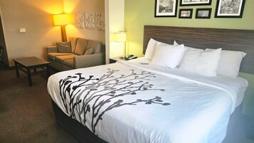 In-room safe, desk, laptop workspace, iron/ironing board