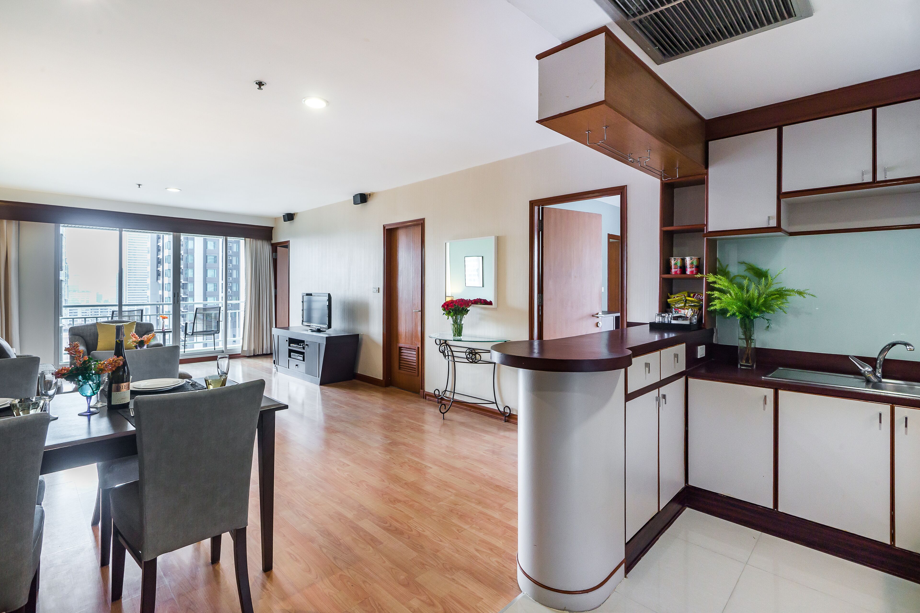 family suite, 2 bedrooms | private kitchen | full-sized fridge, coffee/tea maker