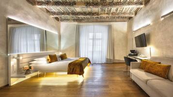 Standard Quadruple Room | Premium bedding, minibar, in-room safe, individually decorated