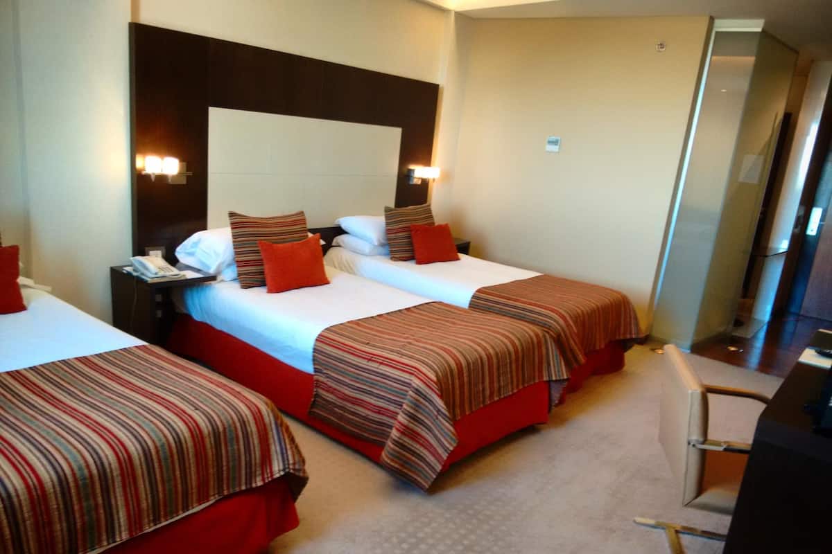 Hypo-allergenic bedding, down comforters, minibar, in-room safe