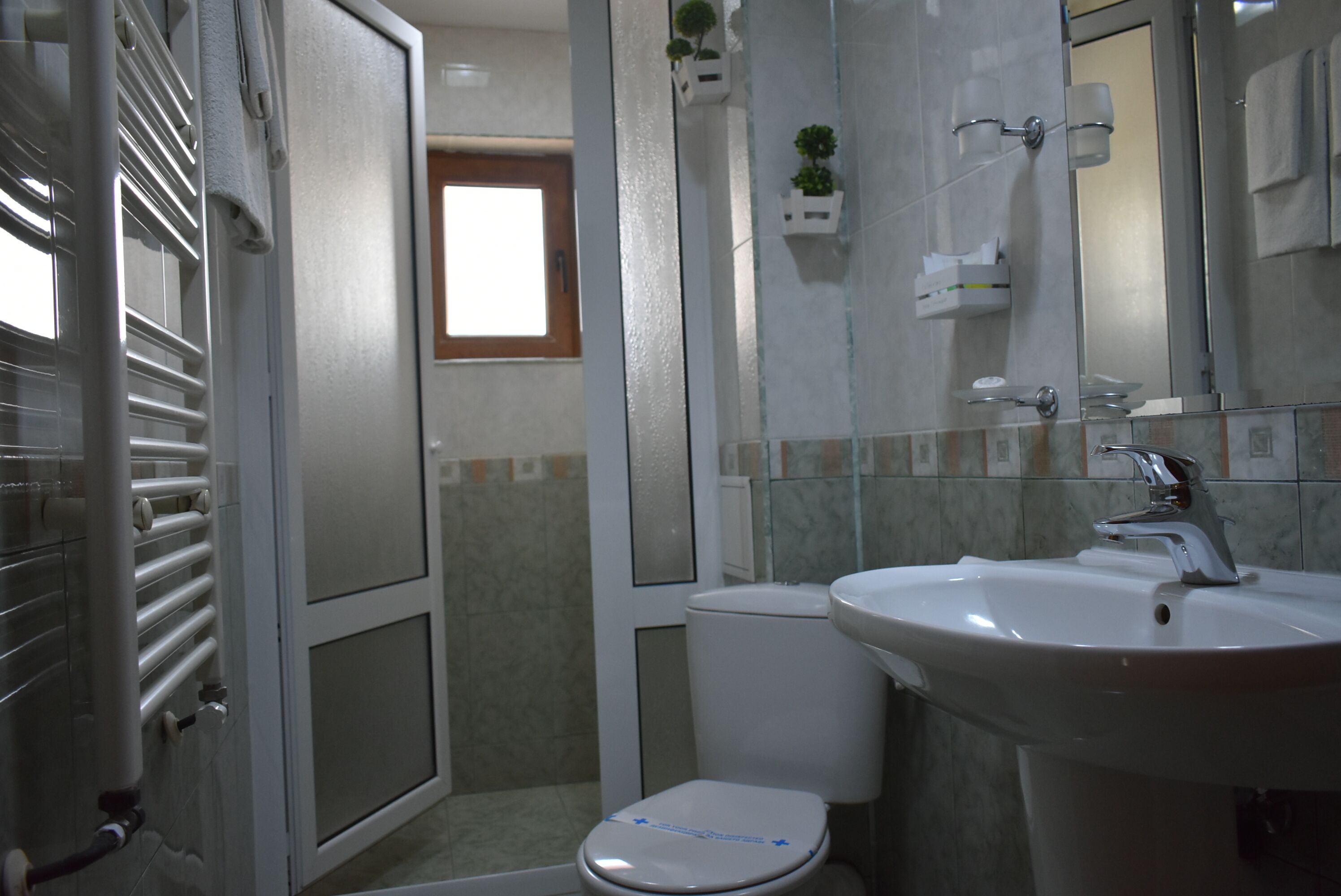 standard room, 2 single beds | bathroom | shower, towels