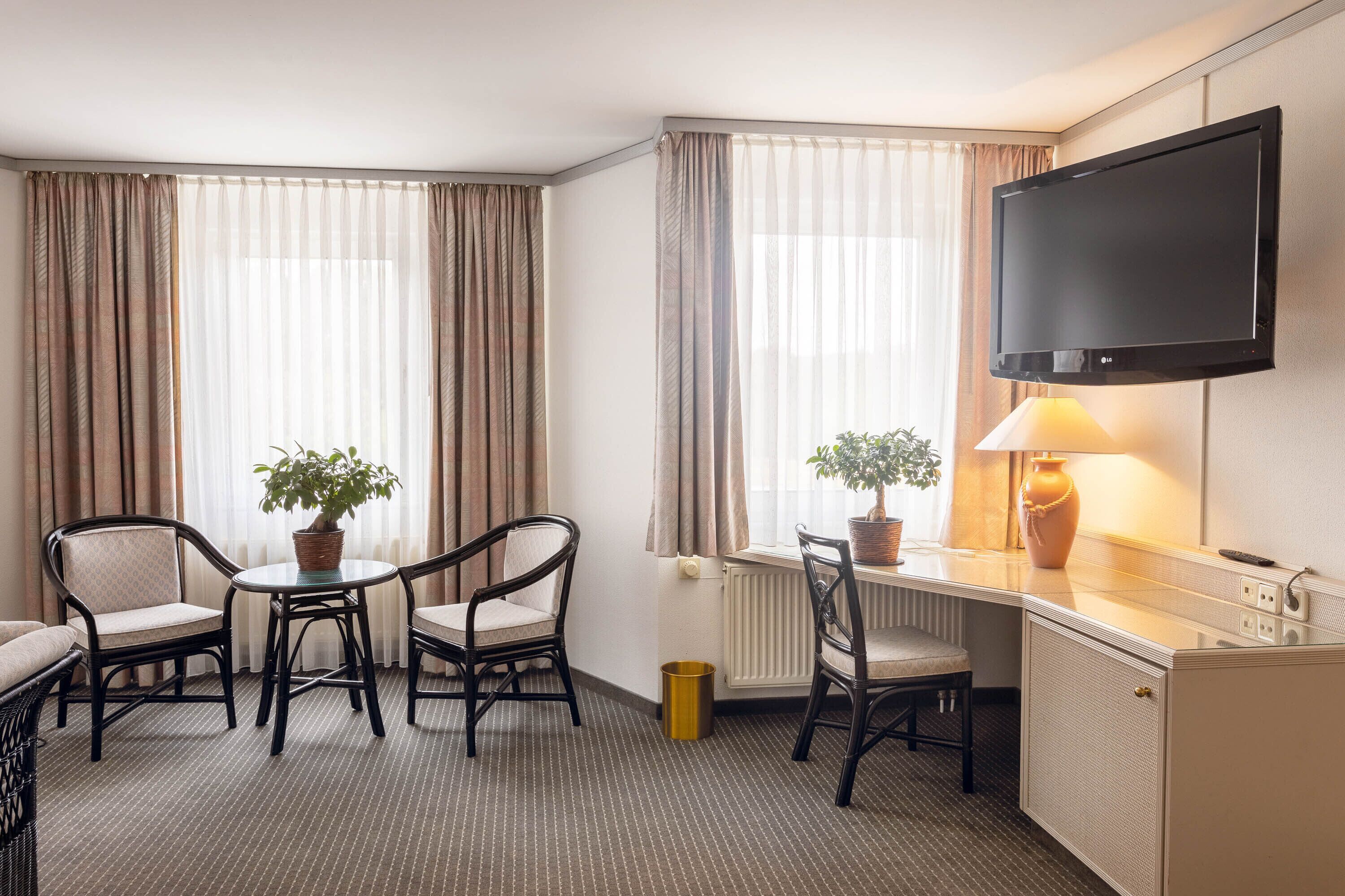 suite plus | living area | flat-screen tv