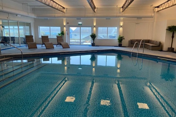 Indoor pool, open 7:30 AM to 8:30 PM, sun loungers