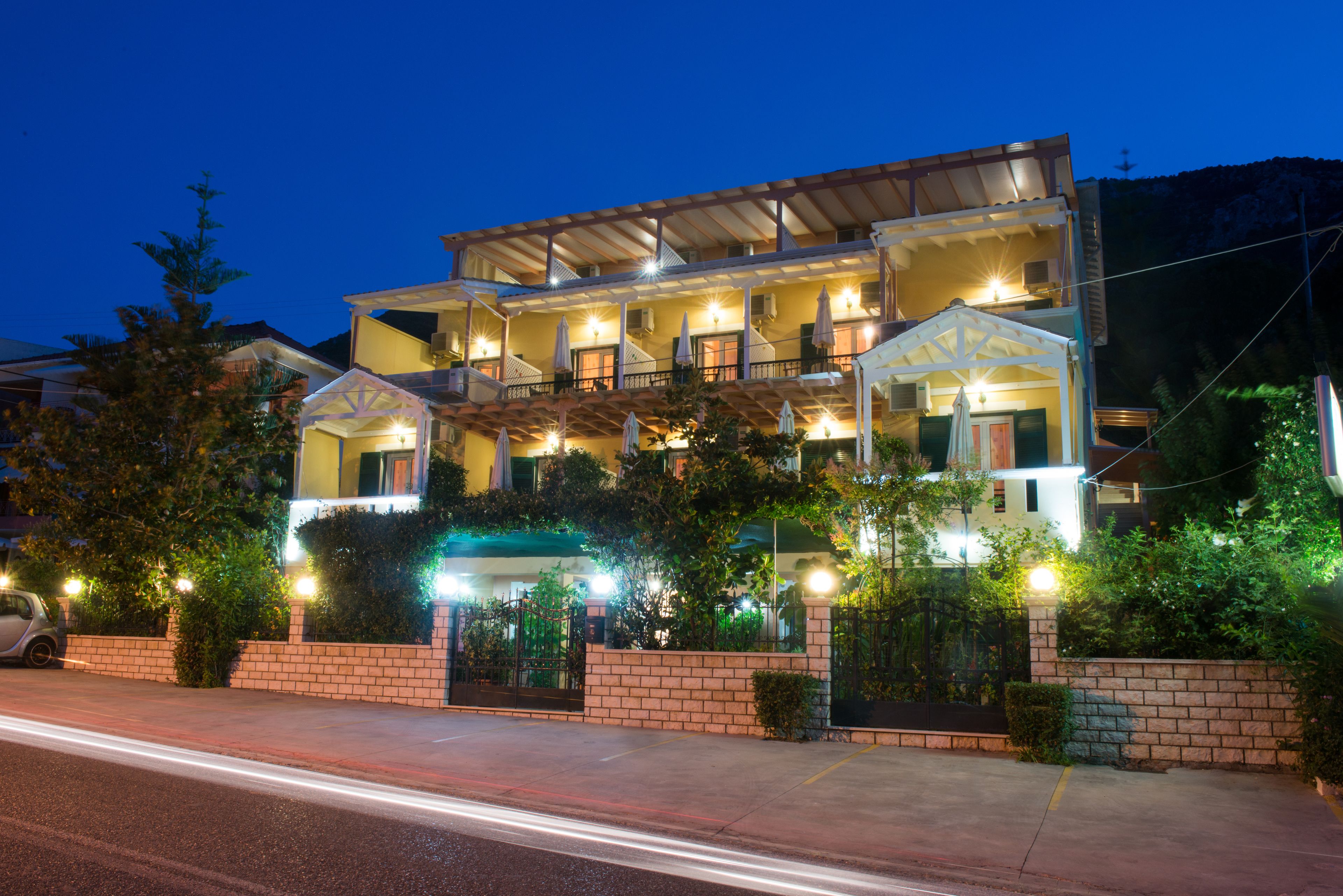 front of property – evening/night