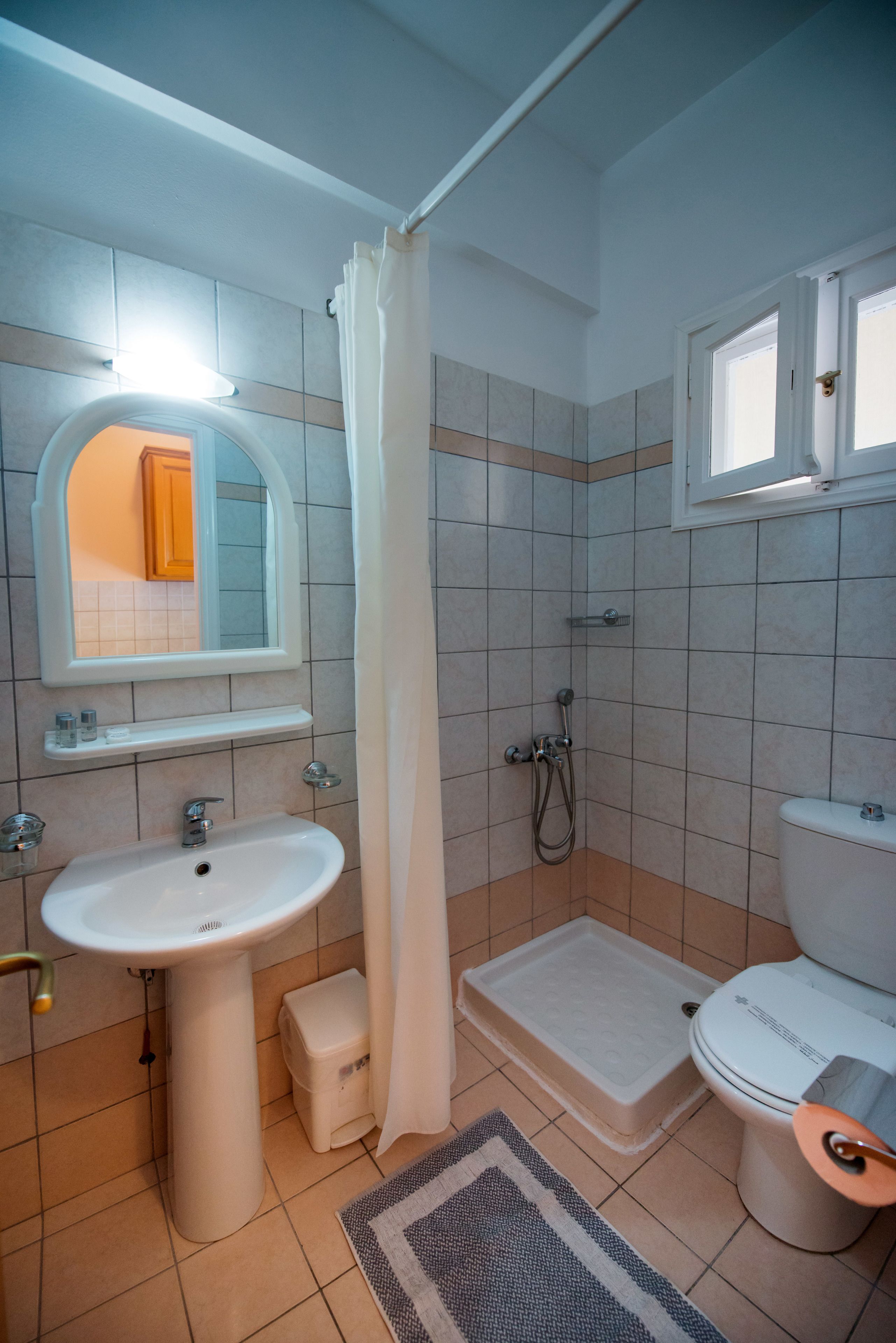 free toiletries, hair dryer, towels, soap