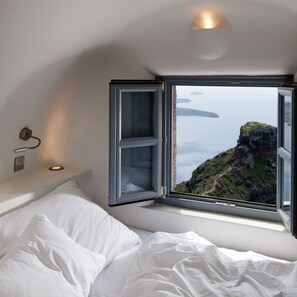 Premium Loft with Pool Access Caldera View | View from room - Kapari Natural Resort (Santorini)