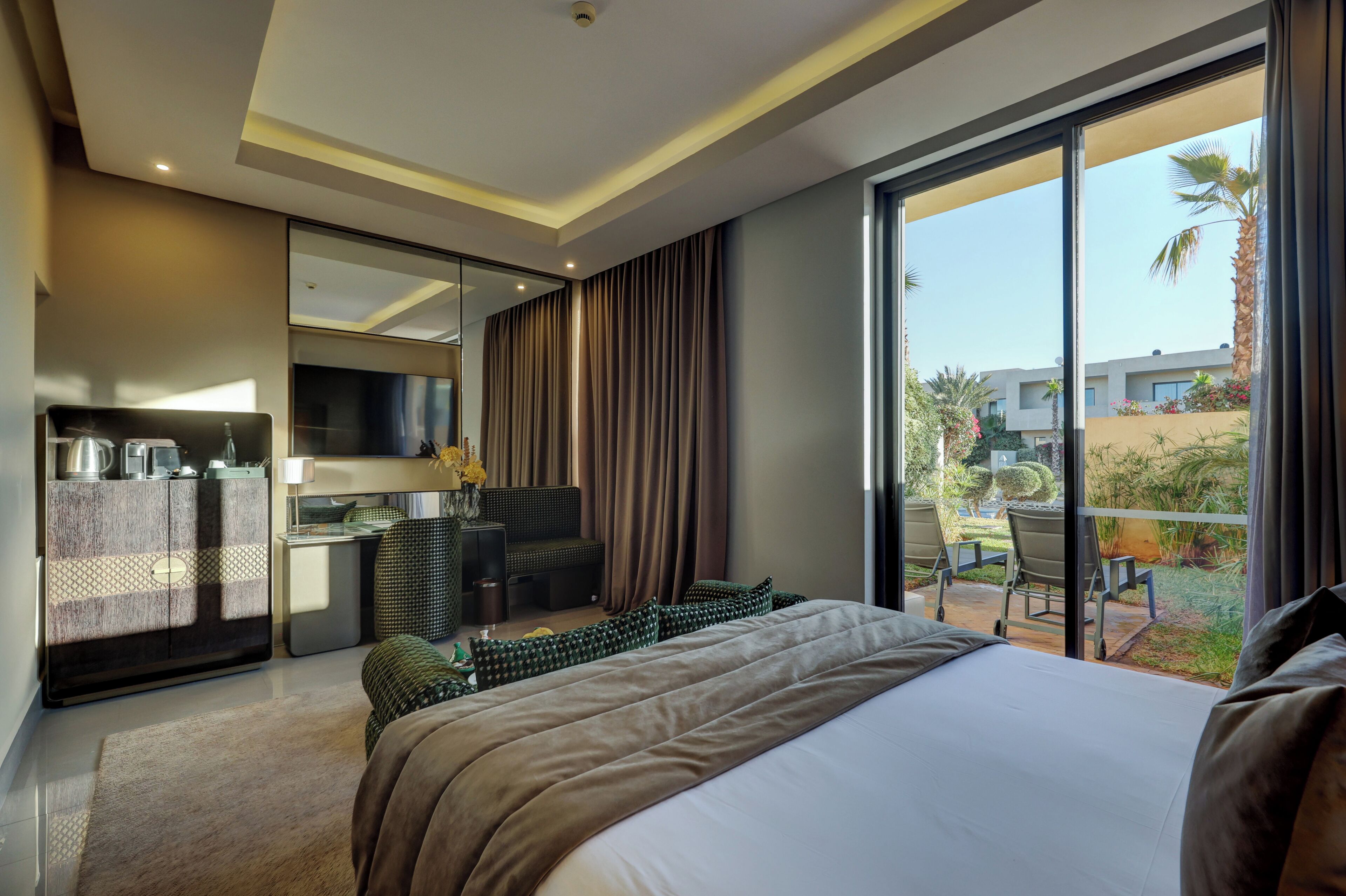 mini suite with private garden or private terrace | 1 bedroom, egyptian cotton sheets, premium bedding, down duvets