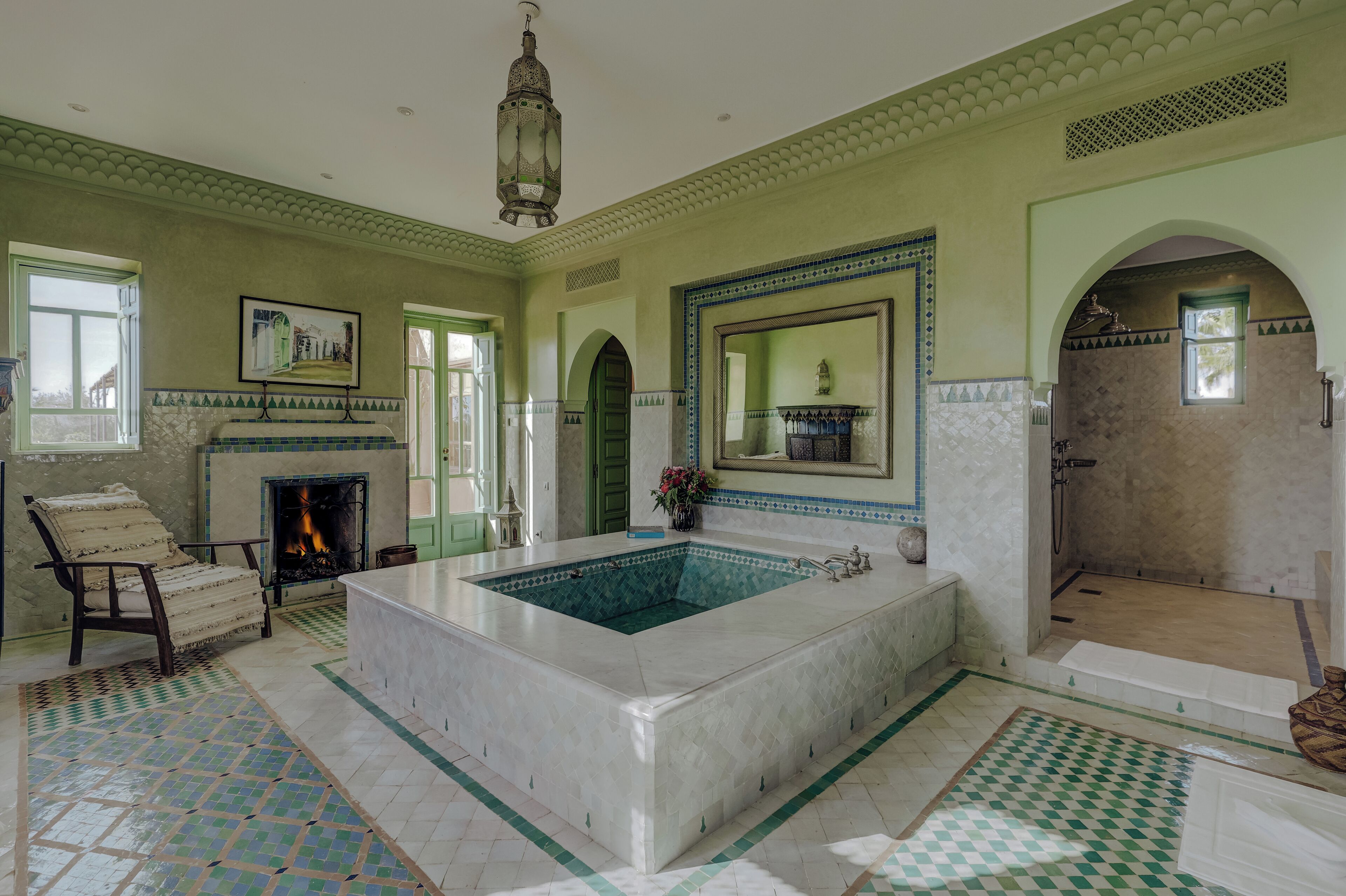 la villa sirayane | bathroom | free toiletries, hair dryer, bathrobes, slippers