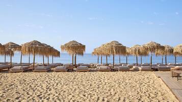 Private beach, beach cabanas, sun-loungers, beach umbrellas