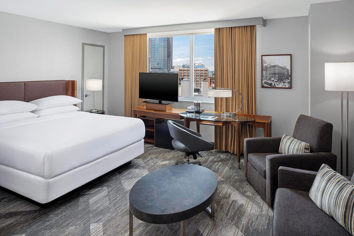 Down duvets, pillow-top beds, in-room safe, desk