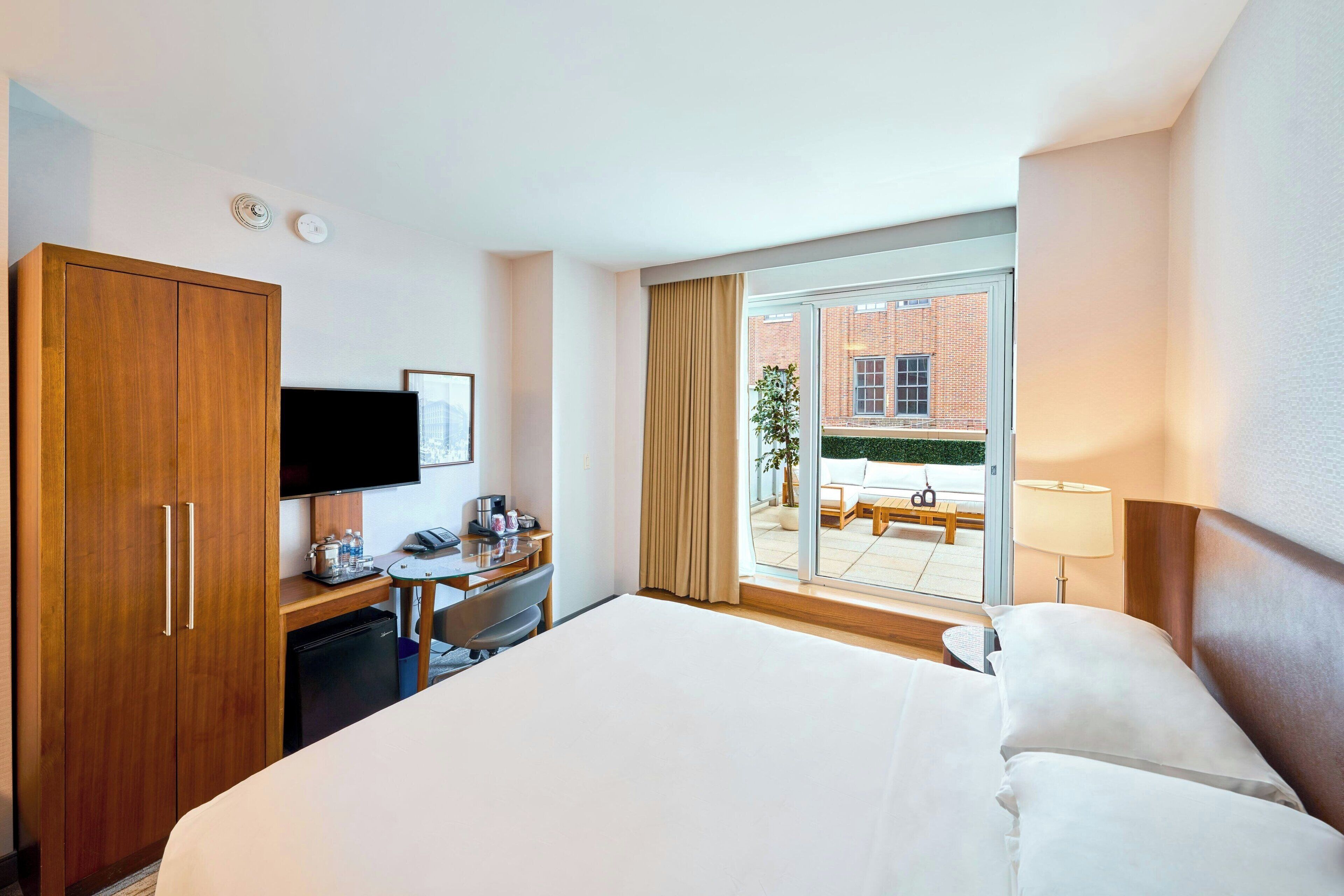 Couette en duvet d'oie, surmatelas, coffres-forts dans les chambres