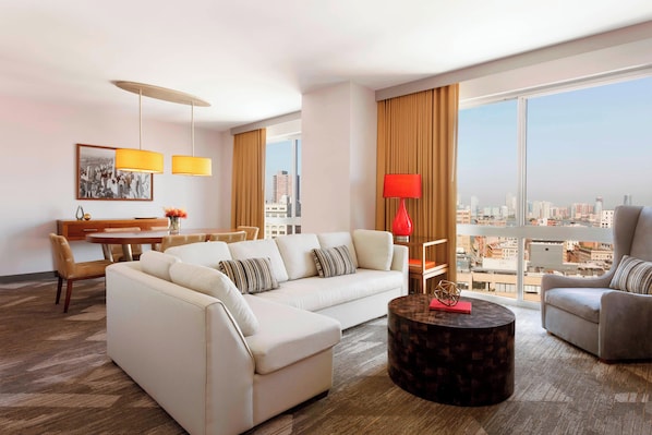 Presidential Suite, 1 Bedroom | Down duvets, pillow-top beds, in-room safe, desk