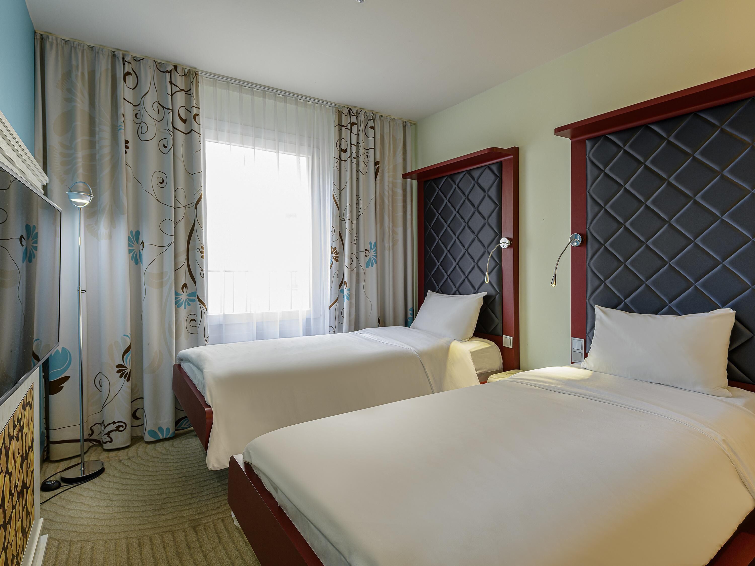 standard room, 2 single beds | blackout curtains, soundproofing, rollaway beds, free wifi