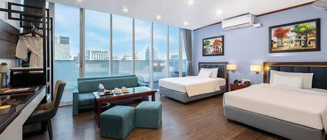 Executive kamer | Een minibar, een kluis op de kamer, verduisterende gordijnen