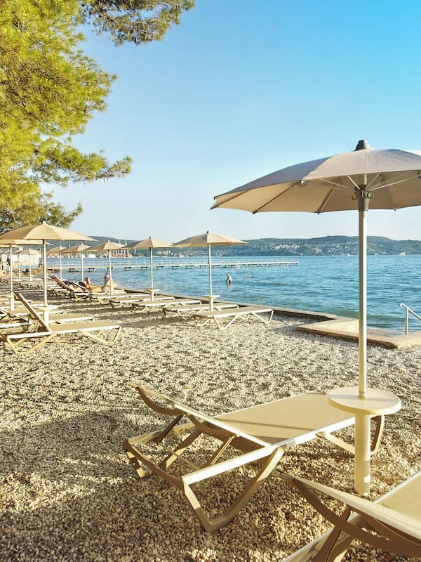 On the beach, beach bar