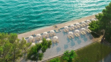 On the beach, beach bar