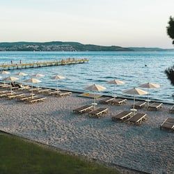 On the beach, beach bar