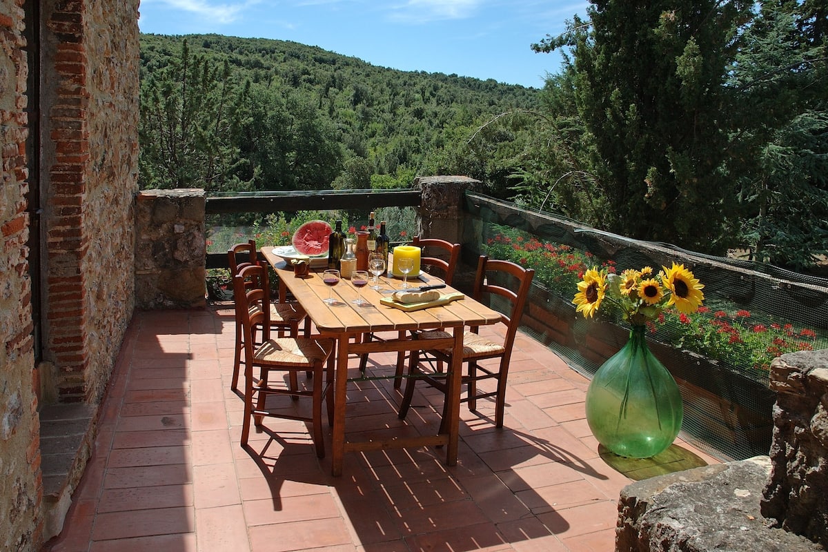 Leilighet – superior, 3 soverom, balkong, hageområde | Terrasse/patio