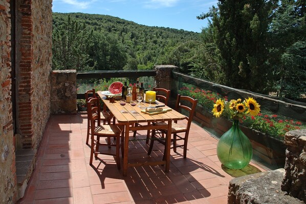 Superior appartement, 3 slaapkamers, balkon, tuin | Terras