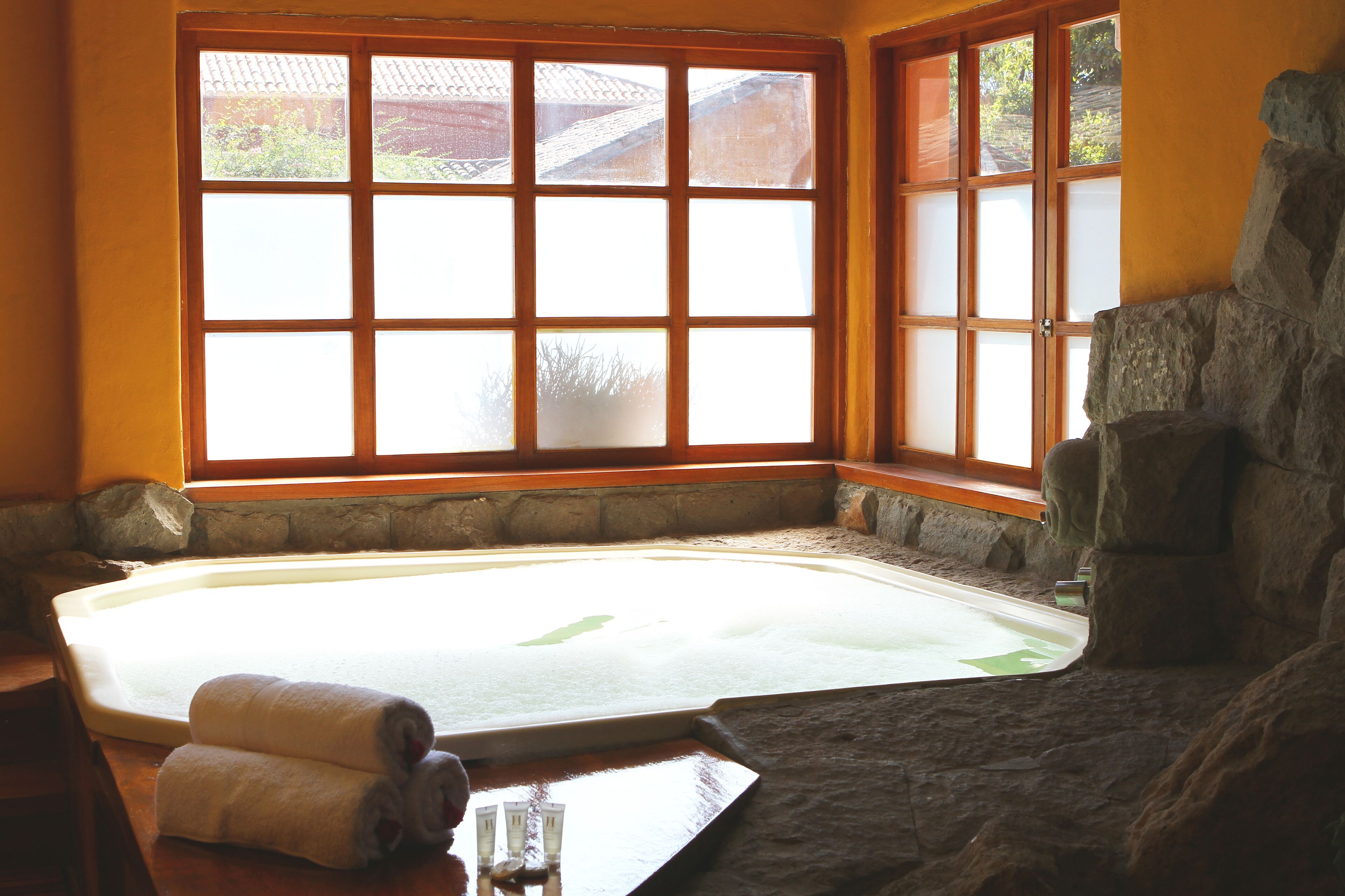 Manicures and pedicures, massages