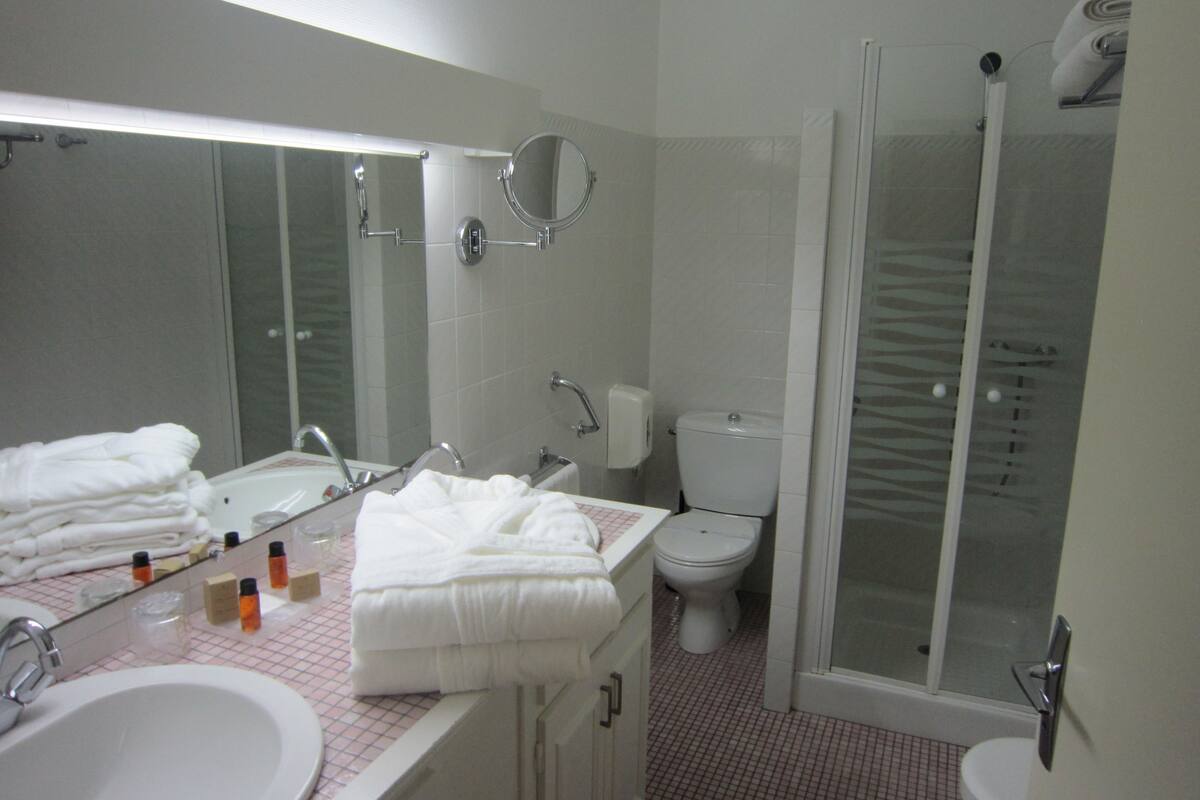 hair dryer, bathrobes