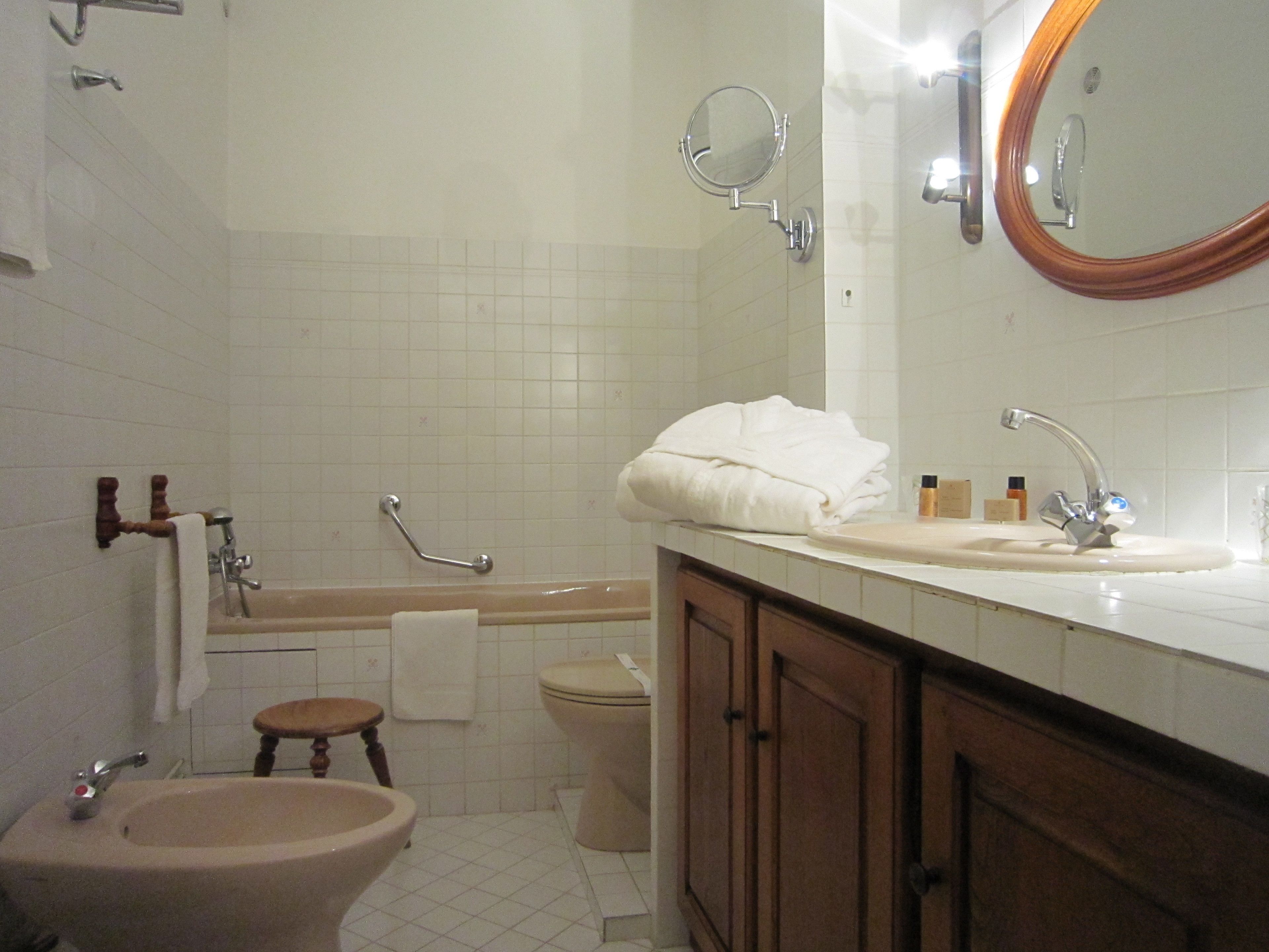 hair dryer, bathrobes