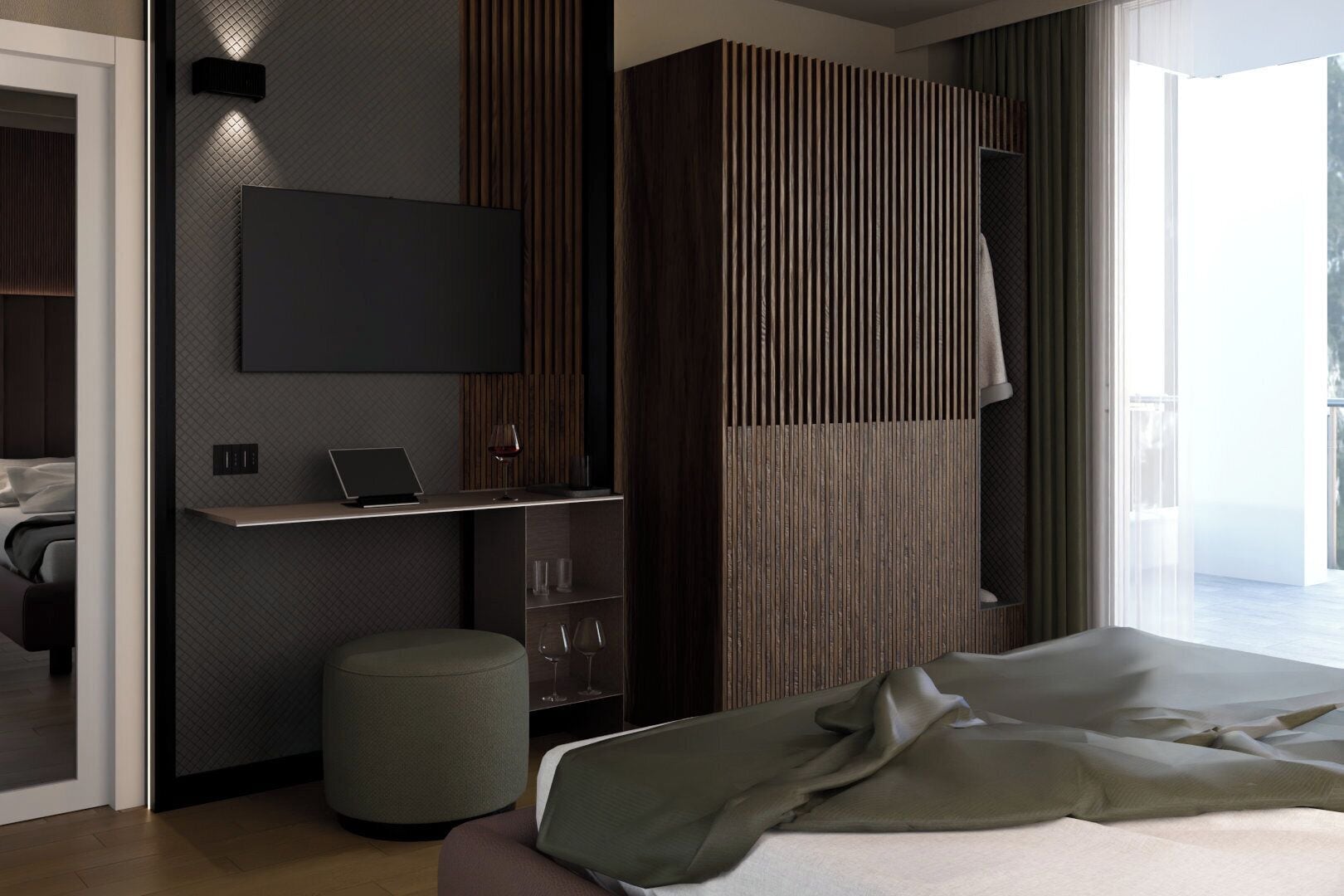 Suite, Terrasse | Minibar, Zimmersafe, individuell eingerichtet, Schreibtisch