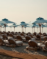 Outdoor banquet area