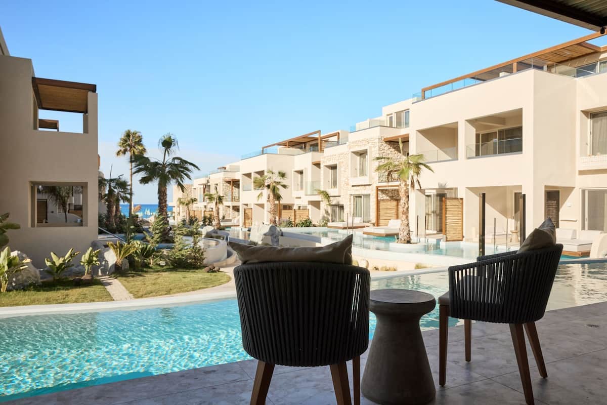 Swim Up Suite Sea View | 1 soverom, sengetøy av topp kvalitet, minibar og safe på rommet