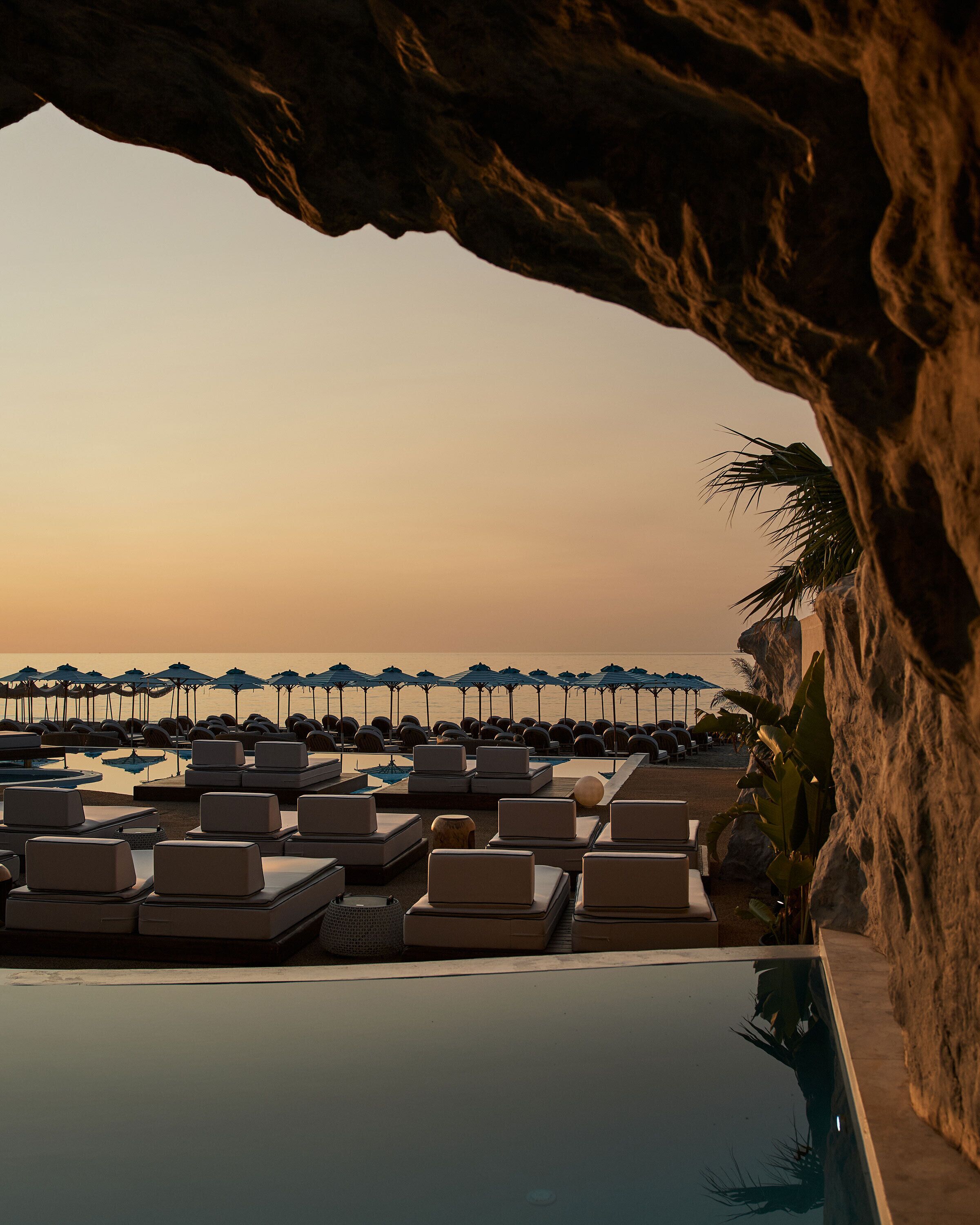 Cave Oasis Seafront Suite with Private Pool & Indoor Hydromassage Bathtub | 1 bedroom, premium bedding, minibar, in-room safe