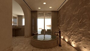 Cave Oasis Seafront Suite with Private Pool & Indoor Hydromassage Bathtub | Spa | Couples treatment room(s), sauna, steam room, body treatments - Uzenie All Suites Boutique Resort (Rethymno)