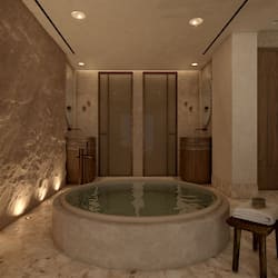 Cave Oasis Seafront Suite with Private Pool & Indoor Hydromassage Bathtub | Bathroom