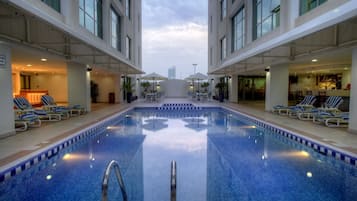 Indoor pool, outdoor pool