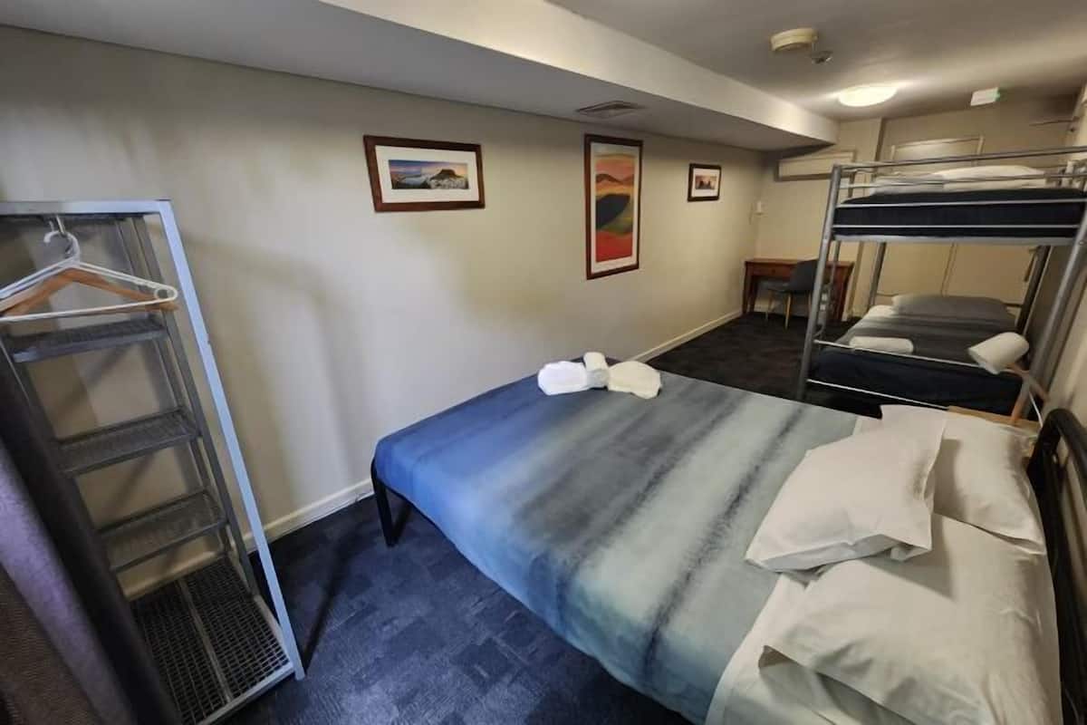 Blackout curtains, free WiFi, bed sheets