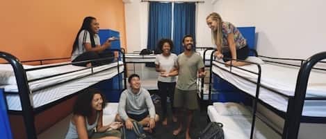 8 Share Dorm - Mixed, Shared Bathroom (Age 18-40) | Blackout drapes, free WiFi, bed sheets