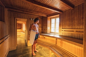 Sauna, hot tub, steam room, hot springs/mineral springs