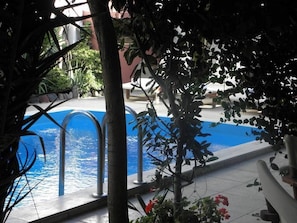 Outdoor pool - Danae Villa (Santorini)